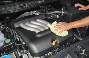 cleaning an engine