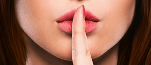 women telling someone to be quiet