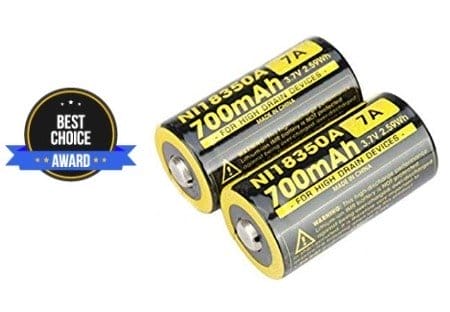 best 18350 battery