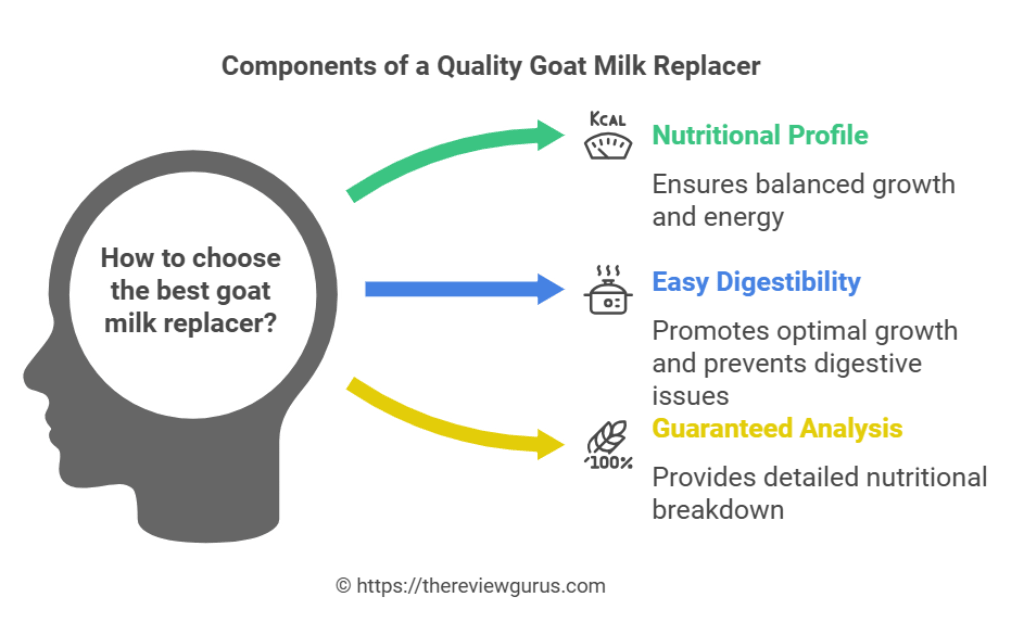 Component of a quality goat milk replacement