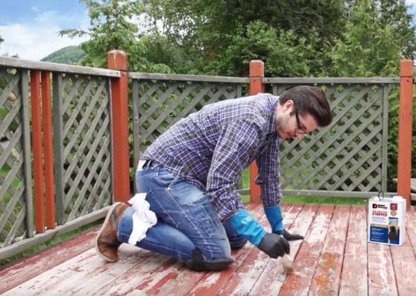 remove paint from wood using a paint remover