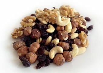 healthy walnut and raisins and nuts