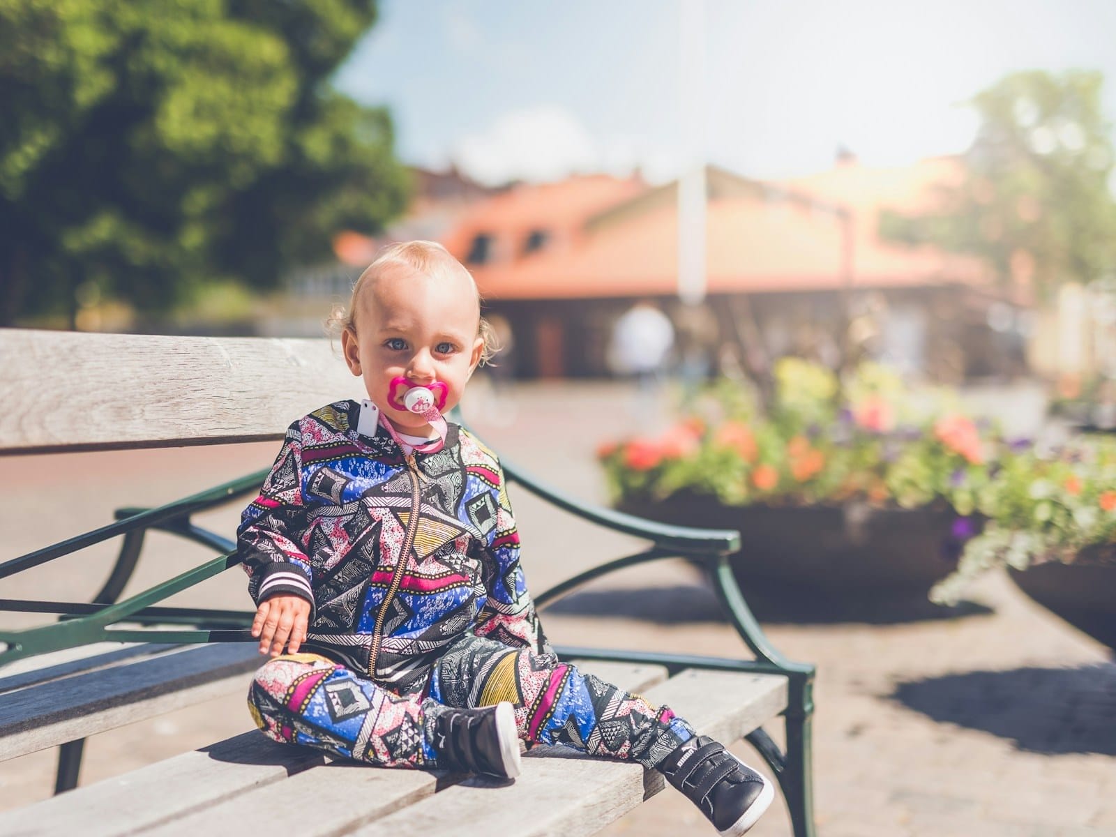 Baby Pacifier for children playing in the park