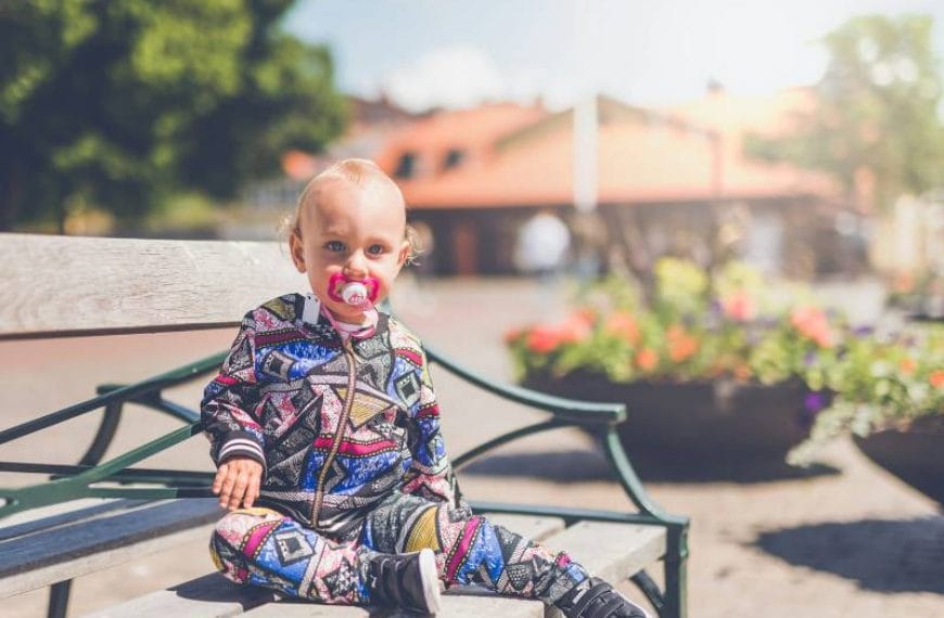 Baby Pacifier for children playing in the park