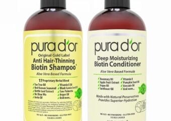 PURA D'OR Original Gold Label Biotin Shampoo & Deep Moisturizing Conditioner