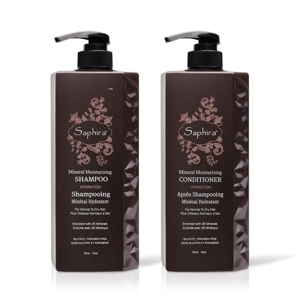 Saphira Mineral Moisturizing Shampoo & Conditioner: Normal, Dry Damaged Hair