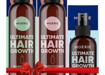 Moerie Mineral Shampoo and Conditioner Plus Hair Growth Spray Set